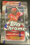 2024 Baseball Topps Chrome NYC Fanatics Fest Limited Edition Premium Box