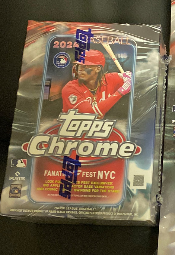 2024 Baseball Topps Chrome NYC Fanatics Fest Limited Edition Mini Box